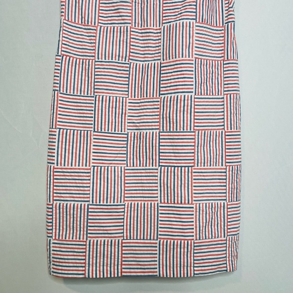 NWT! Talbots 100% Cotton Sleeveless PATCHWORK SHIFT DRESS. Size 2. - Picture 9 of 16